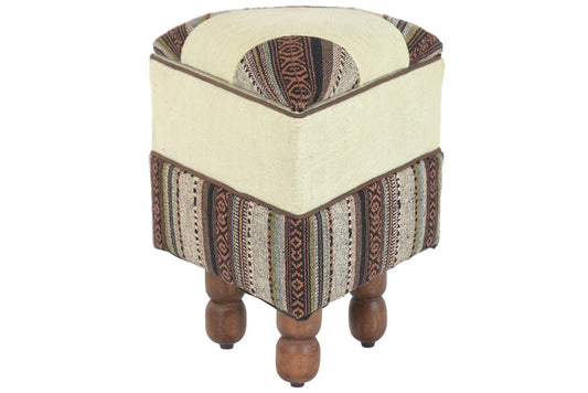 Reposapies Algodon Mango 40X40X45 Con Tapa