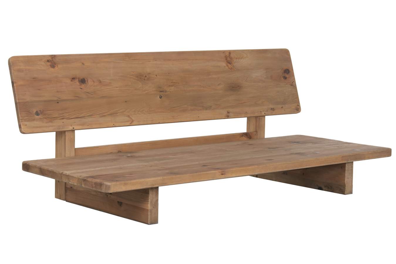 Sofa Madera Reciclada Pino 195X90X78 Envejecido