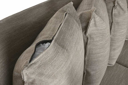 Sofa Lino 260X104X90 Con 7 Cojines Verde