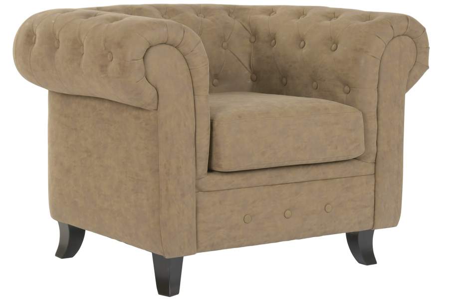 Sillon Madera Pu 110X81X76 Marron
