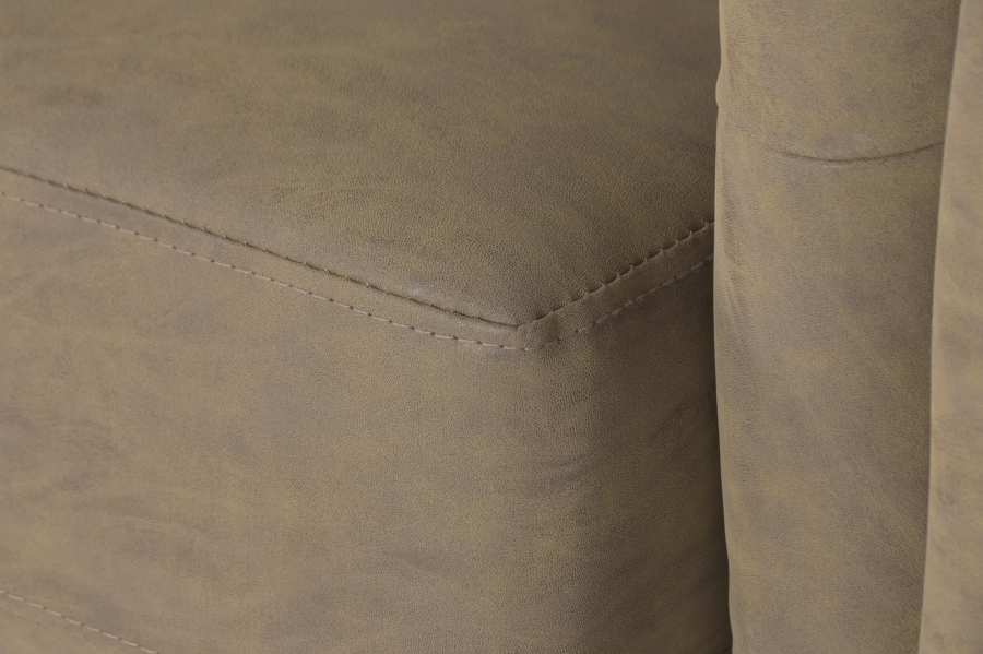 Sofa Madera Pu 160X82X76 Marron
