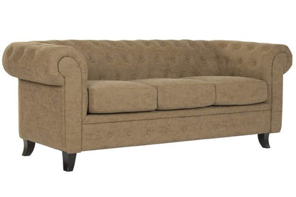Sofa Madera Pu 196X81X76 Marron