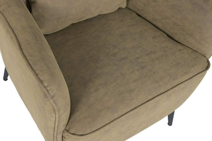 Butaca Madera Pu 75X80X102 Marron
