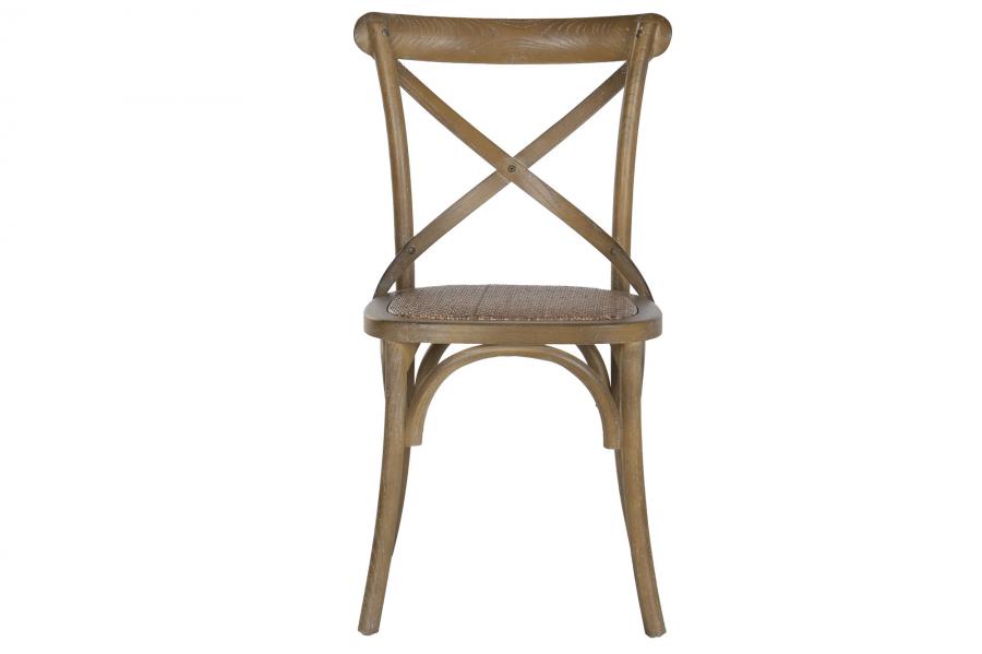 Silla Olmo Ratan 50X52_5X88 Crossback Envejecido
