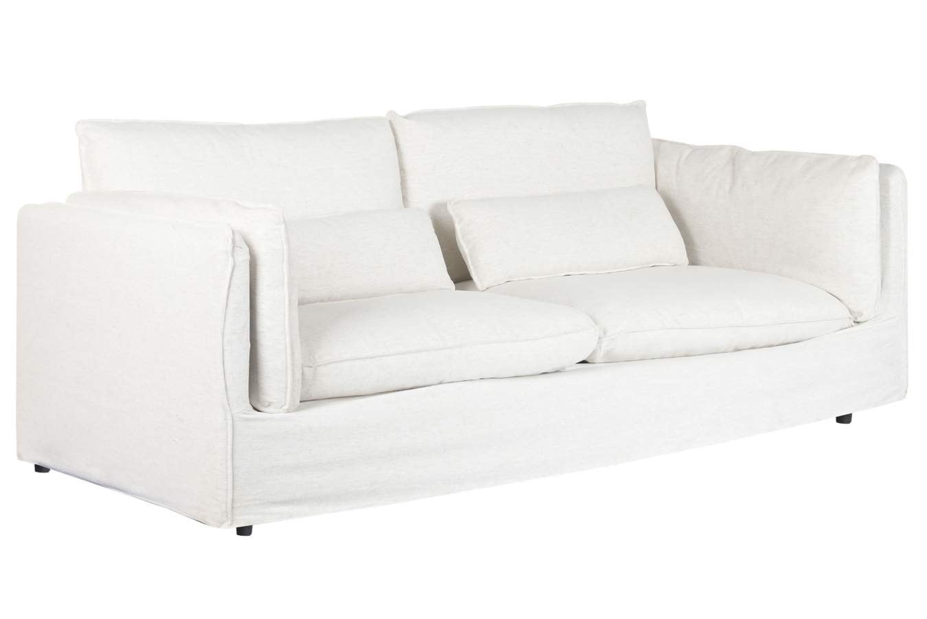 Sofa Poliester Pluma 230X98X90 Blanco Roto