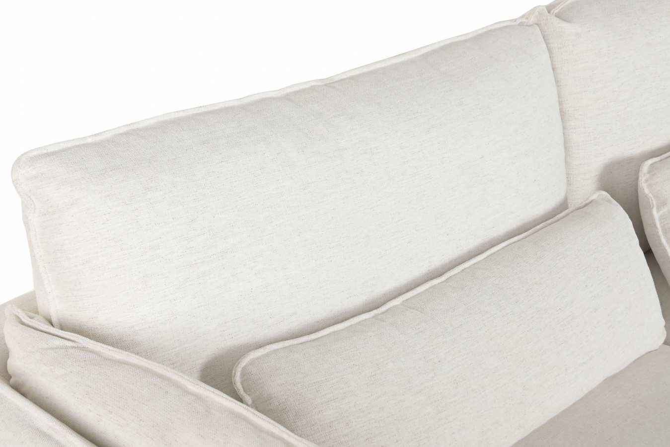Sofa Poliester Pluma 230X98X90 Blanco Roto