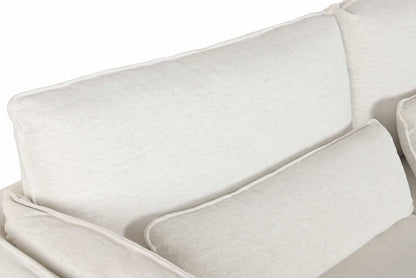 Sofa Poliester Pluma 230X98X90 Blanco Roto