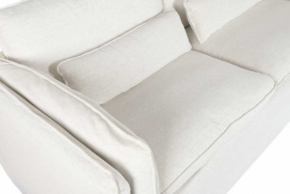 Sofa Poliester Pluma 230X98X90 Blanco Roto