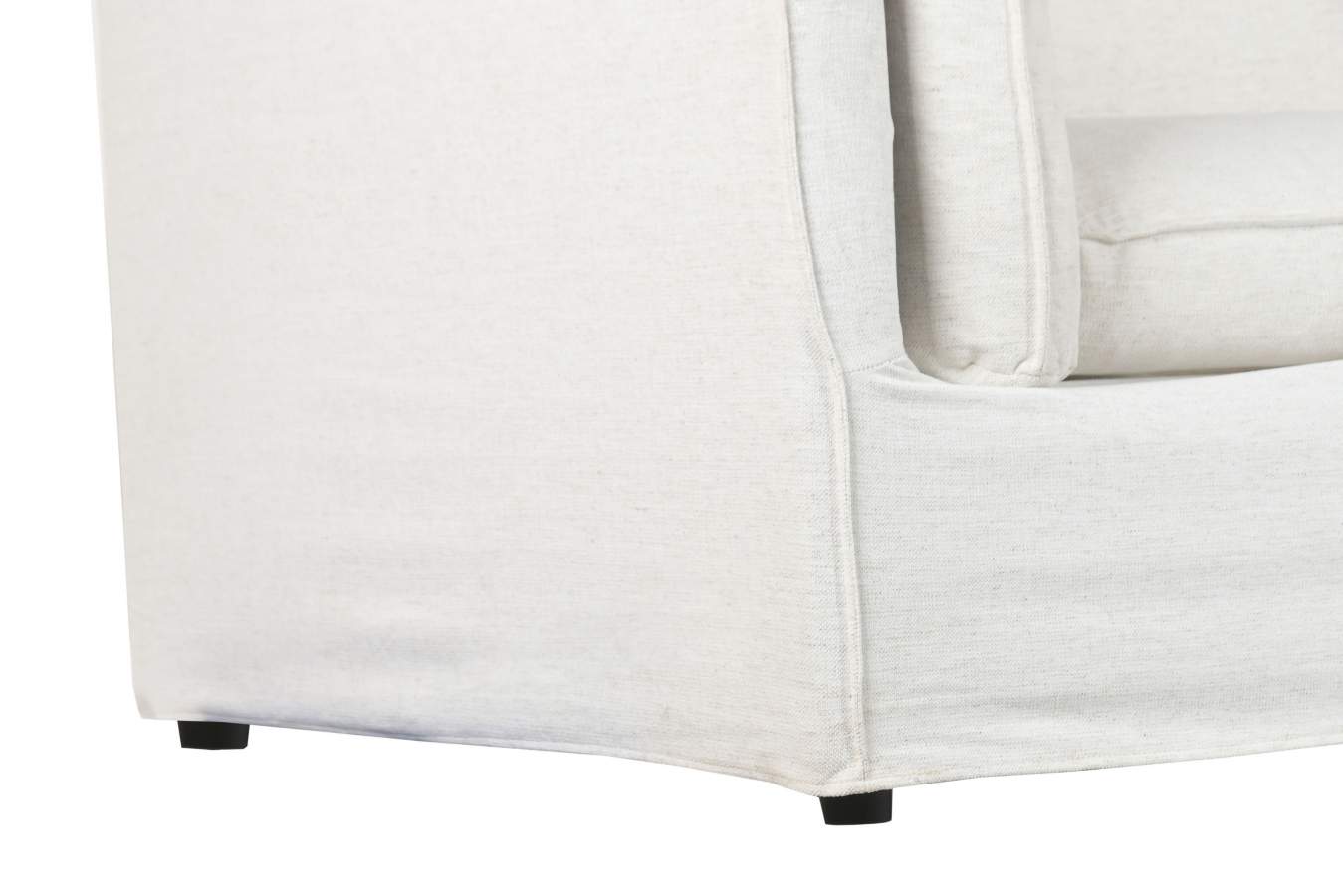 Sofa Poliester Pluma 230X98X90 Blanco Roto