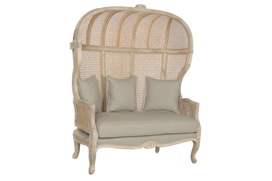 Sillon Madera Enea 125X58X155 Algodon Doble