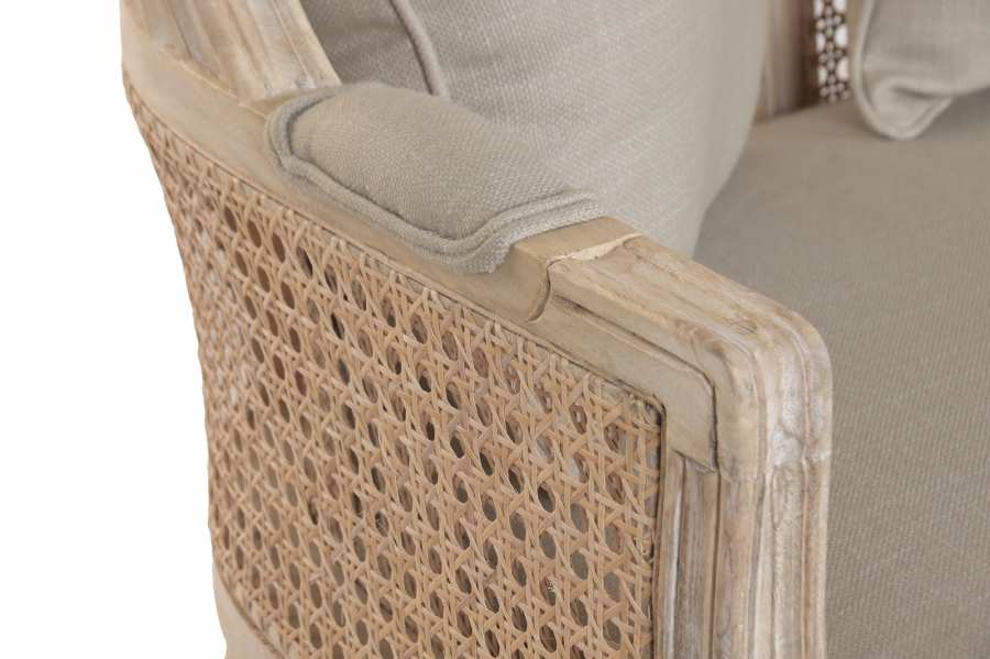 Sillon Madera Enea 125X58X155 Algodon Doble