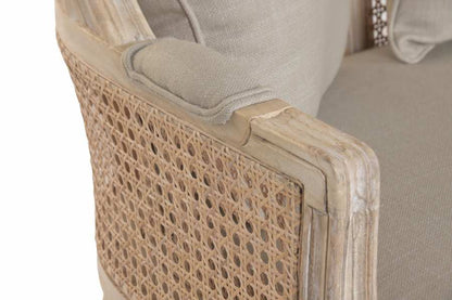 Sillon Madera Enea 125X58X155 Algodon Doble