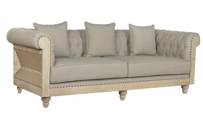 Sofa Madera Poliester 225X87X79 3 Cojines