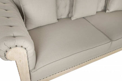 Sofa Madera Poliester 225X87X79 3 Cojines