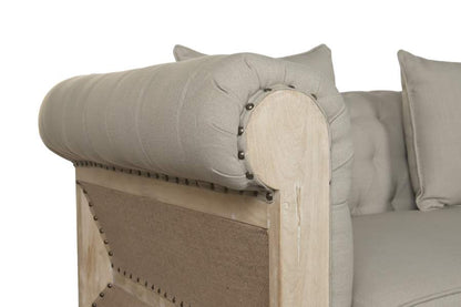 Sofa Madera Poliester 225X87X79 3 Cojines