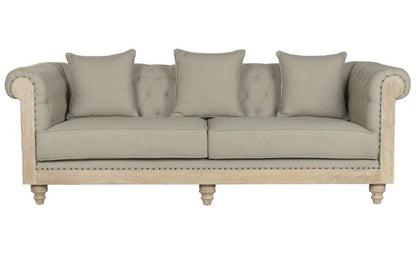 Sofa Madera Poliester 225X87X79 3 Cojines