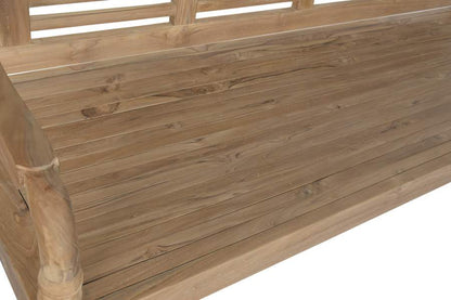 Banco Madera Maciza 190X62X90 4 Plazas Natural