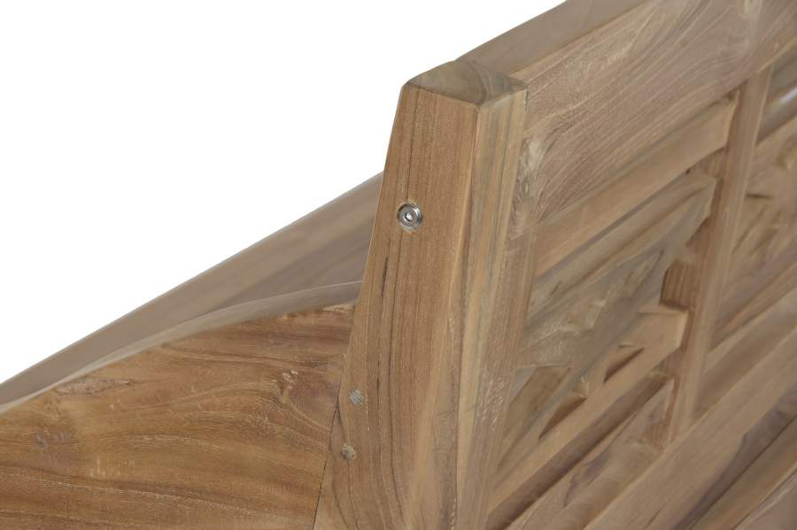 Banco Madera Maciza 190X62X90 4 Plazas Natural