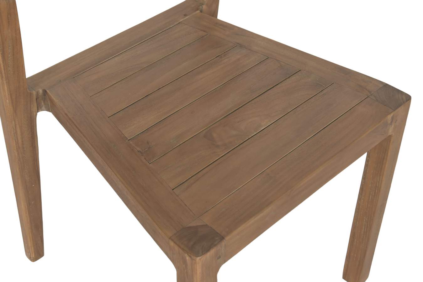 Silla Teca Maciza Ratan 45X45X85