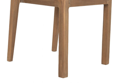 Silla Teca Maciza Ratan 45X45X85
