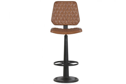 Taburete Piel Hierro 42X49X105 Marron