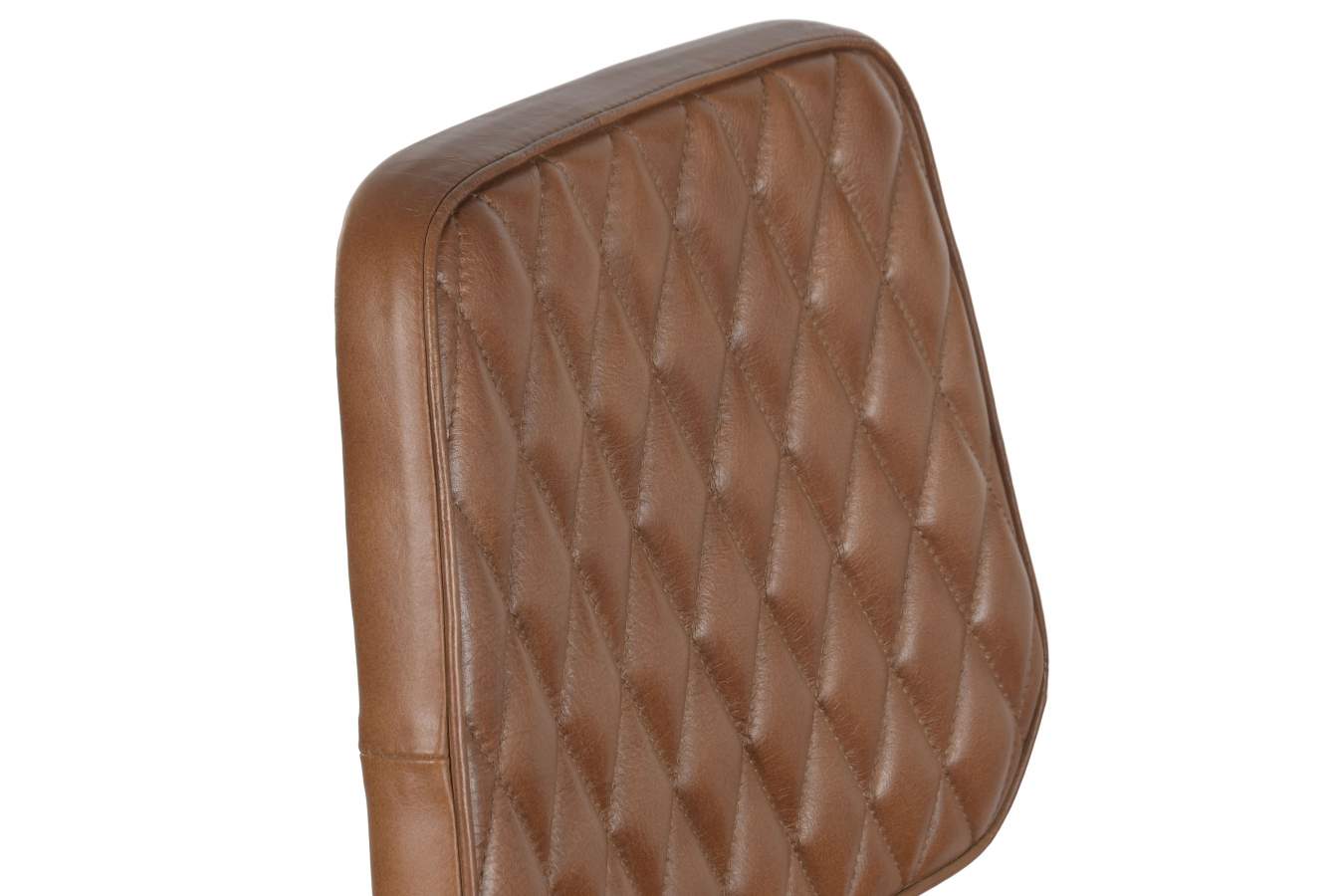 Taburete Piel Hierro 42X49X105 Marron