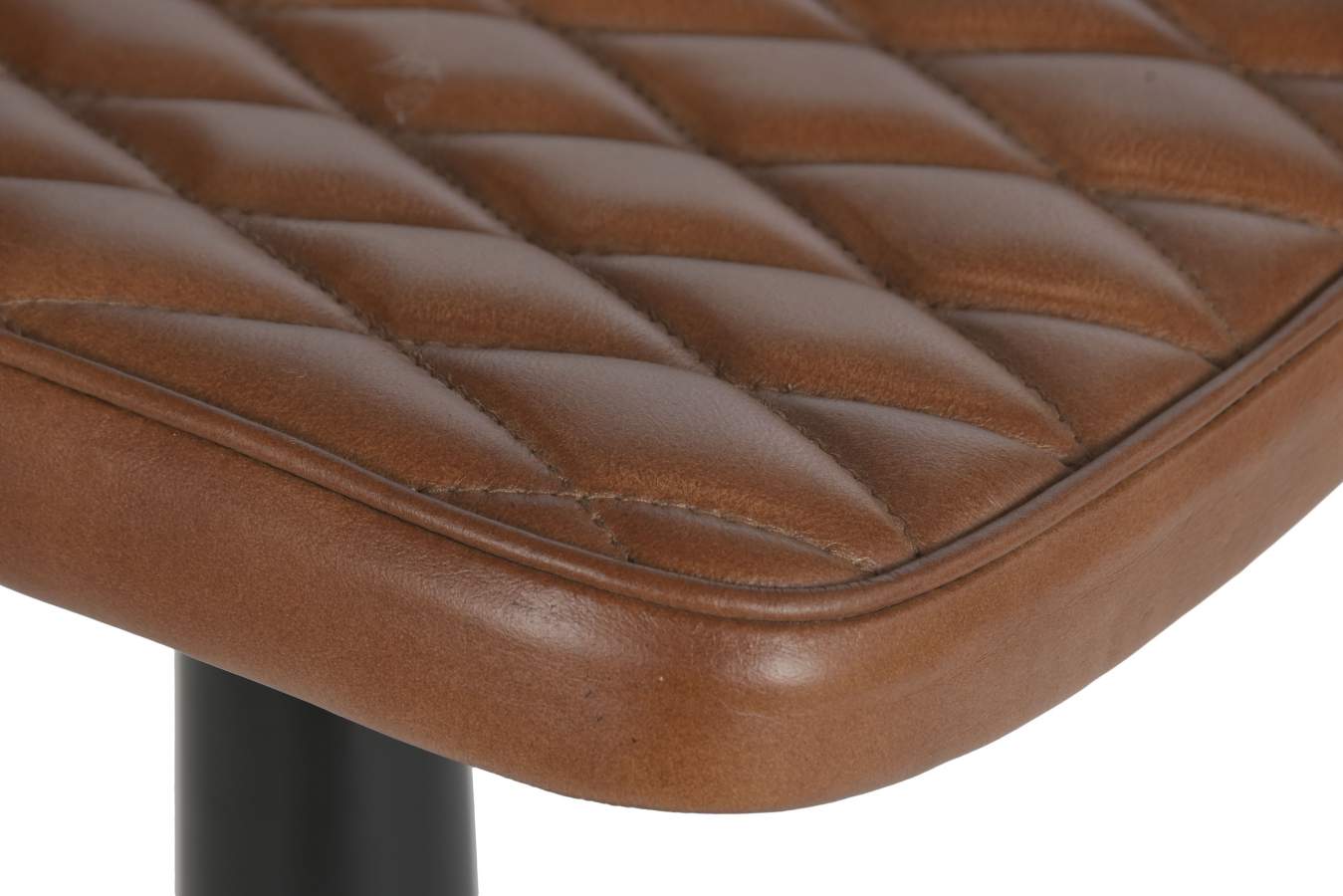 Taburete Piel Hierro 42X49X105 Marron