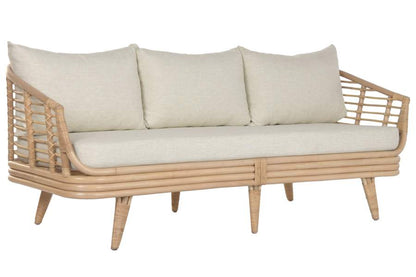 Sofa Ratan Poliester 200X78X76 Natural