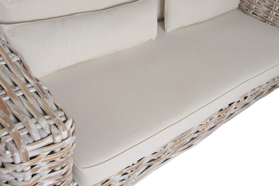 Sofa Set 4 Ratan 220X103X64 Incluye Cojines Decape