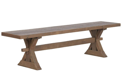 Banco Madera Reciclada 180X38X45 Natural