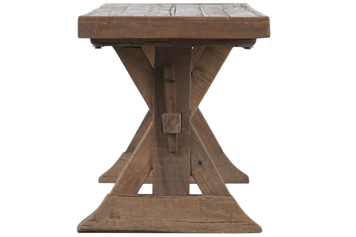 Banco Madera Reciclada 180X38X45 Natural