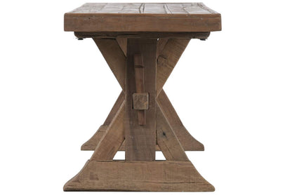 Banco Madera Reciclada 180X38X45 Natural