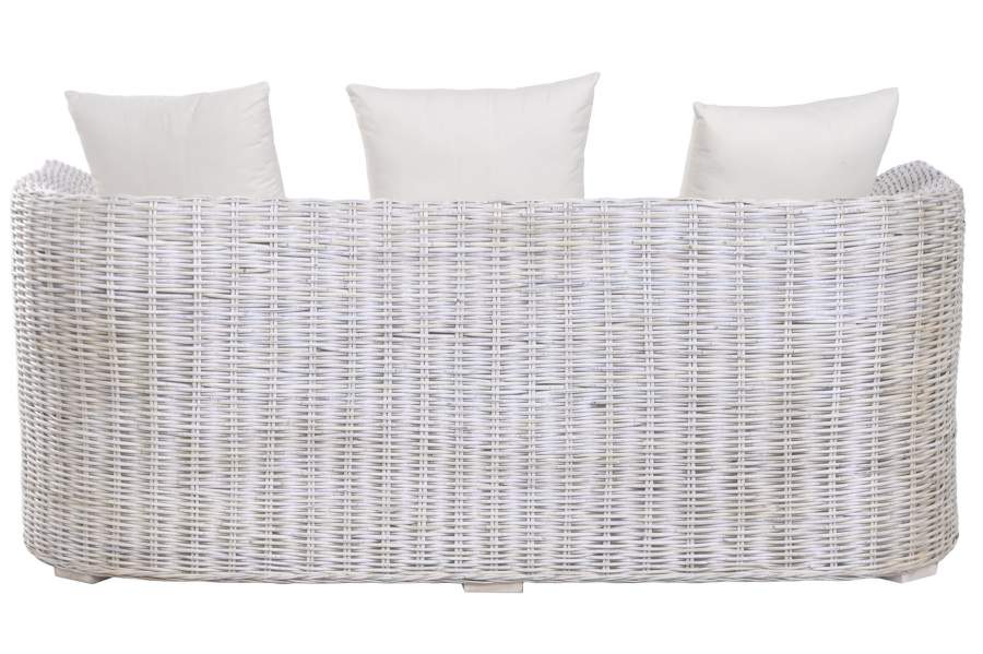 Sofa Ratan Algodon 174X88X69 Con Cojines Decape
