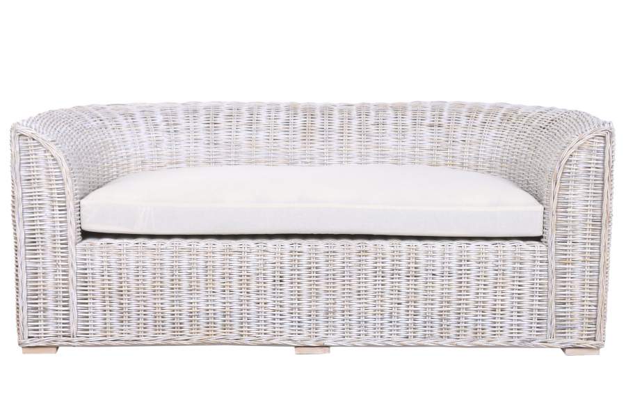 Sofa Ratan Algodon 174X88X69 Con Cojines Decape