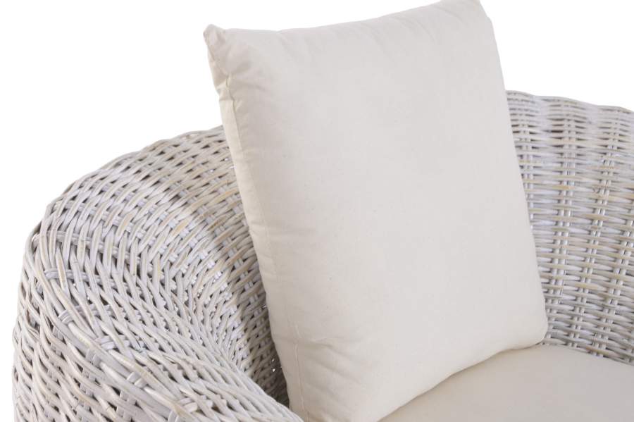 Sillon Ratan Algodon 100X78X68 Con Cojines Decape