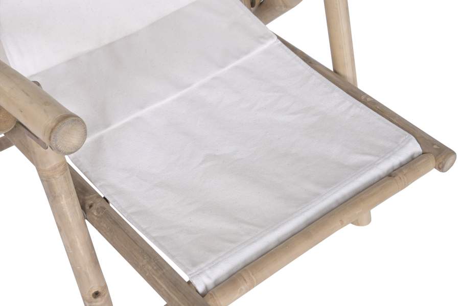 Silla Bambu Poliester 65X80X94 Natural