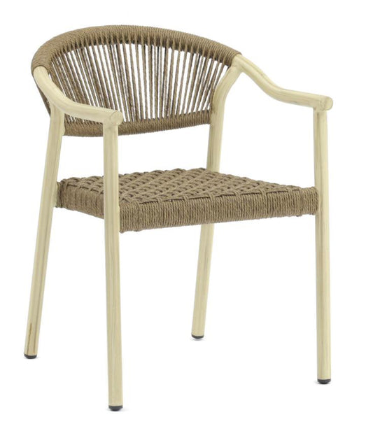 Silla Aluminio Ratan Sintetico 56X60X78
