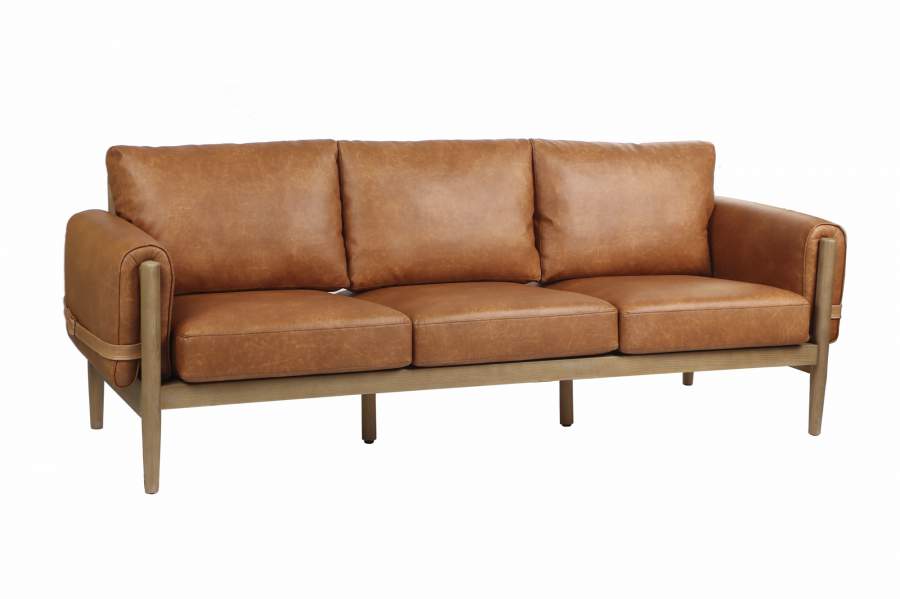 Sofa Fresno Pu 220X80X82 Marron