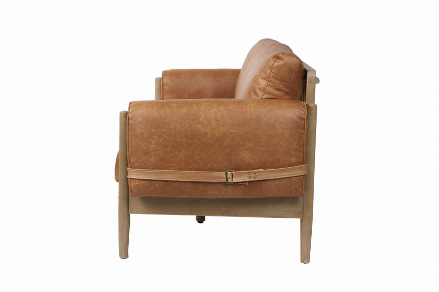 Sofa Fresno Pu 220X80X82 Marron