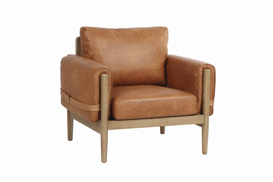 Butaca Fresno Pu 94X80X82 Marron