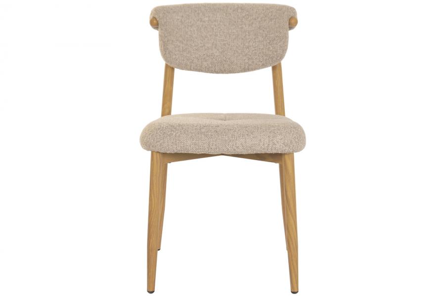 Silla Metal Poliester 47X59_5X80 Natural