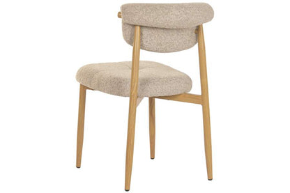 Silla Metal Poliester 47X59_5X80 Natural