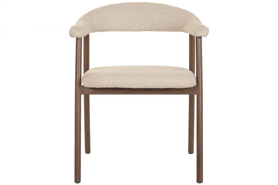 Silla Metal Poliester 60X59X74 Marron