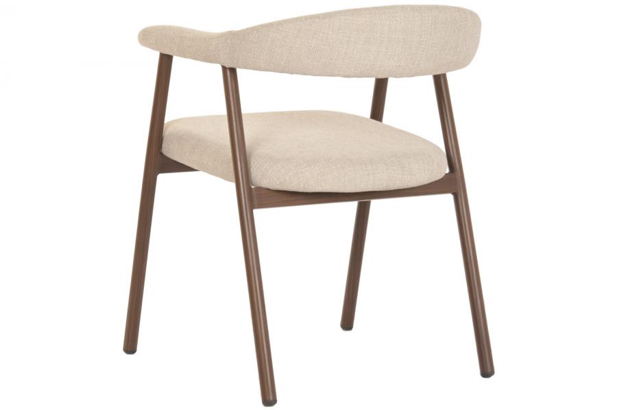 Silla Metal Poliester 60X59X74 Marron
