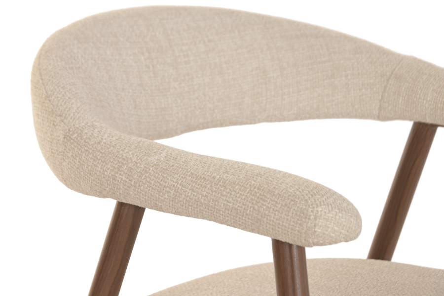 Silla Metal Poliester 60X59X74 Marron