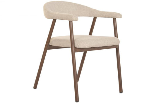 Silla Metal Poliester 60X59X74 Marron