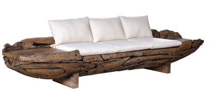 Sofa Raiz De Teca Reciclada 270X60X70 3 Plazas