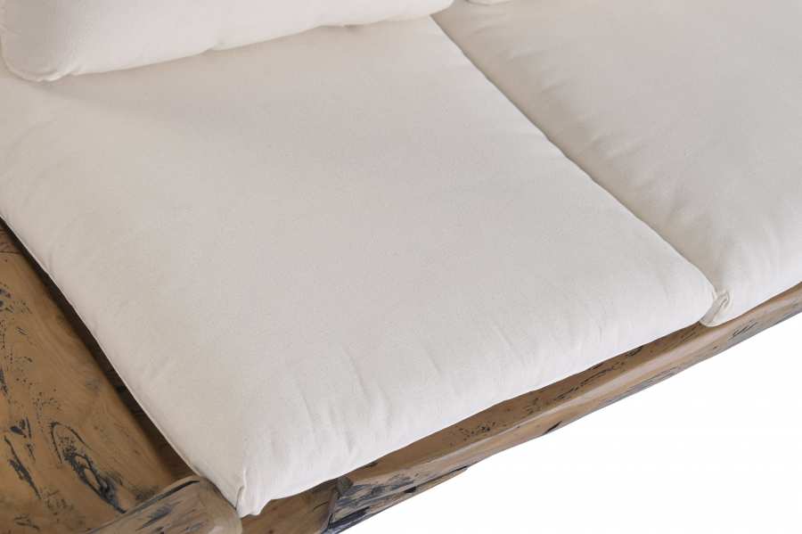 Sofa Raiz De Teca Reciclada 270X60X70 3 Plazas