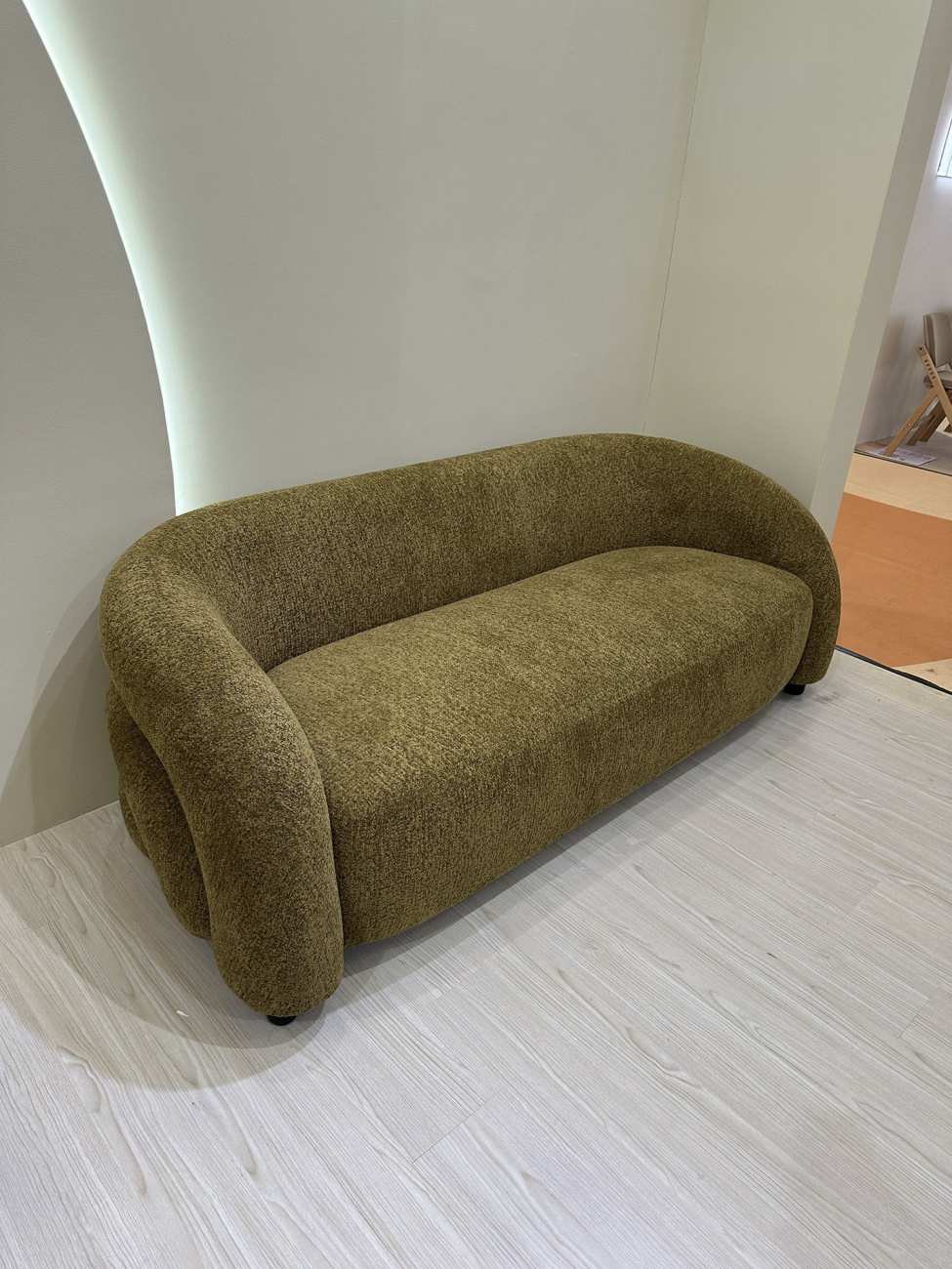 Sofa Madera Poliester 200X89X69 Gris Oscuro