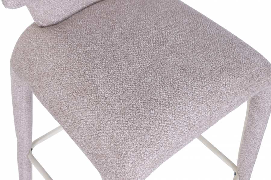 Taburete Metal Poliester 49X53X91_5 Beige